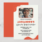 Moderne Männer Einladungen zum 82. Geburtstag (Vorne/Hinten)