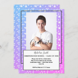 MODERNE MÄNNER GRAD BLUE STARS | ABBILDUNGSPARTEI EINLADUNG