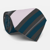 Moderne Männer Rustikal Blue & Gray Neck Tie Krawatte (Gerollt)