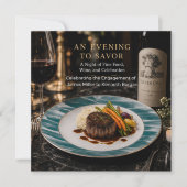 Moderne Männer-Verlobungsdinner  Einladung (Vorderseite)