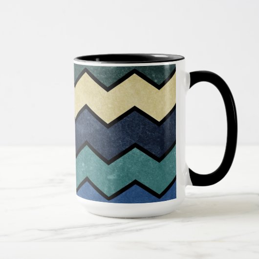 Moderne männliche blaue Sparren Tasse (Rechts)