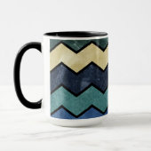 Moderne männliche blaue Sparren Tasse (Links)