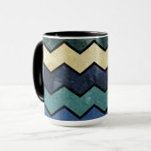 Moderne männliche blaue Sparren Tasse (Vorderseite Links)