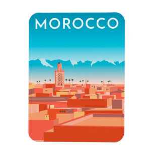 Moderne Marakesh Travel Magnet