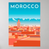 Moderne Marakesh Travel Poster (Vorne)