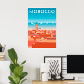 Moderne Marakesh Travel Poster (Heimbüro)