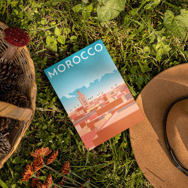 Moderne Marakesh Travel Postkarte