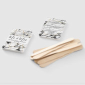 Moderne Marble Gold Geometric Wedding Programme Fächer (Non-assembled)