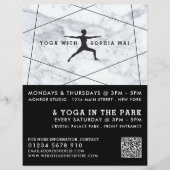 Moderne, marble Yoga Class-Werbung Flyer (Vorne)