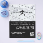 Moderne, marble Yoga Class-Werbung Flyer (Einzeln)