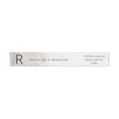 Moderne Marbles Beige Fall Monogram Rücksendeadres (Person)