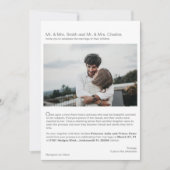 Moderne Märchengeschichte, Foto Hochzeit, Liebe Einladung (Vorderseite)