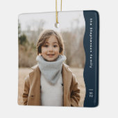 Moderne Marine mit einem Foto, trendiger Urlaub Keramikornament (Links)
