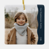 Moderne Marine mit einem Foto, trendiger Urlaub Keramikornament (Vorderseite)