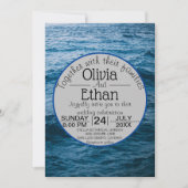 moderne Marine nautisch Einladung (Vorderseite)