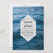 moderne Marine nautisch Einladung (Vorderseite)