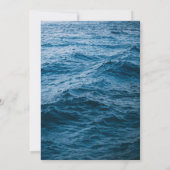 moderne Marine nautisch Einladung (Rückseite)