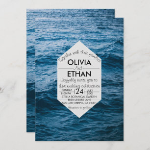 moderne Marine nautisch Einladung