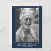 Moderne Marine u. Weiß in liebevollem Dankeskarte (Vorderseite)