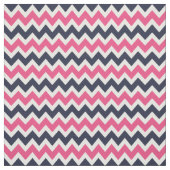 Moderne Marine und Rosa Zickzack Stoff (Muster)