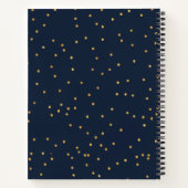 Moderne Marine und röstliche Blumengestelle Rezept Notizblock (Rückseite)