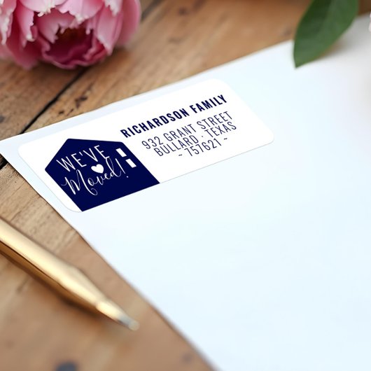 Moderne Marine Wir haben das neue Zuhause-Adresset