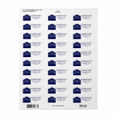 Moderne Marine Wir haben das neue Zuhause-Adresset (Vorne)