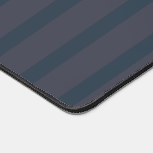 Moderne marineblau und Pflaumengestreifte Mousepad Schreibtischunterlage (Ecke)