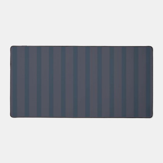Moderne marineblau und Pflaumengestreifte Mousepad Schreibtischunterlage (Vorderseite)