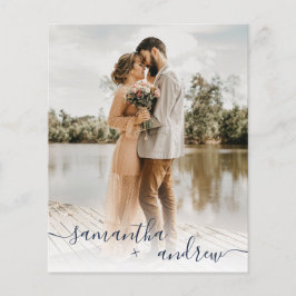 Moderne marineblaue Drehbuch 5 Fotos Budget Hochze