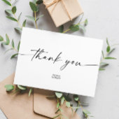 Moderne Markenbedankung Dankeskarte