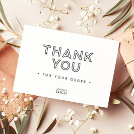 Moderne Markenbedankung Dankeskarte