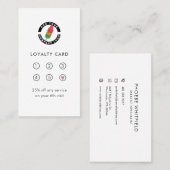 Moderne Markenbezeichnung für Logos Treuekarte (Vorne/Hinten)