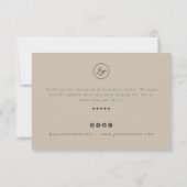 Moderne Markenbezeichnungen Danke mit Ihrer Logo-K (Rückseite)