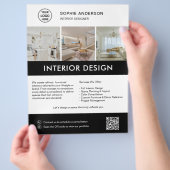 Moderne Marketingmaßnahmen für Innendesigner Flyer (Hand)