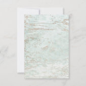 Moderne Marmor in Minze mit Kupfer-Brautparty Einladung (Rückseite)