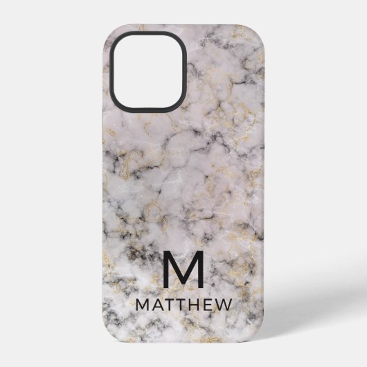 Moderne Marmor iPhone Hülle (Rückseite)