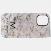 Moderne Marmor iPhone Hülle (Rückseite (Horizontal))
