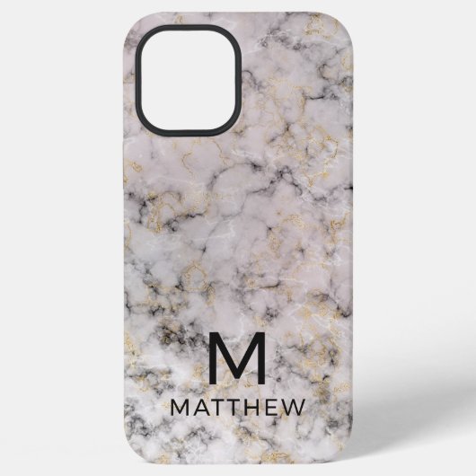 Moderne Marmor iPhone Hülle (Rückseite)