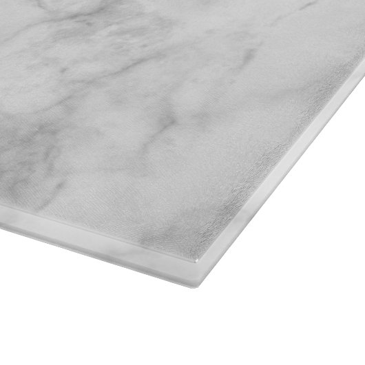 Moderne Marmor- und Holzfamilien Mit Monogramm Schneidebrett (Ecke)