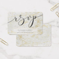 Moderne Marmor-Weiß mit Gold UAWG Insert Cards