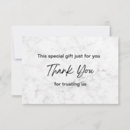 Moderne Marmorästhetik Dankeskarte