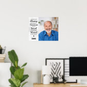 Moderne Marmorerinnerung Foto halten Poster (Heimbüro)