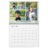 Moderne Marmorfoto Collage Monatlicher Kalender (Mär 2027)