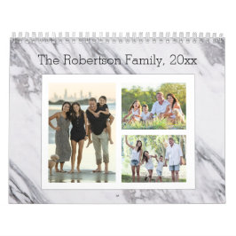 Moderne Marmorfotografie 36-Image-Familie Kalender