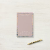 Moderne Marmorgoldfolie Edelstein Innenarchitektin Post-it Klebezettel (Auf Schreibtisch)