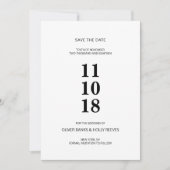 Moderne Marmorhochzeit rettet das Datum Save The Date (Vorderseite)