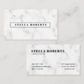 Moderne Marmorkarte Visitenkarte (Vorne/Hinten)