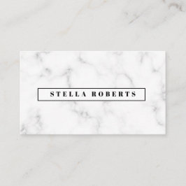 Moderne Marmorkarte Visitenkarte