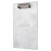 Moderne Marmorklammer mit benutzerdefiniertem Text Klemmbrett (Links)